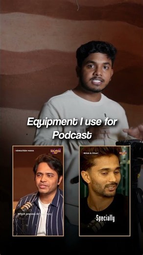 What equipment do I actually use to shoot a podcast?