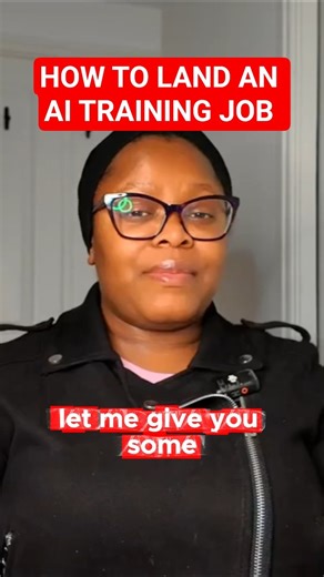 HOW TO LAND AN AI TRAINING JOB 💪