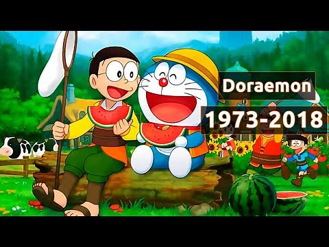 Doraemon Anime Evolution from 1973 to 2018