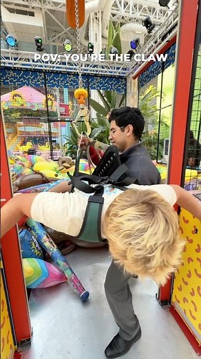 Human Claw Machine in Real Life