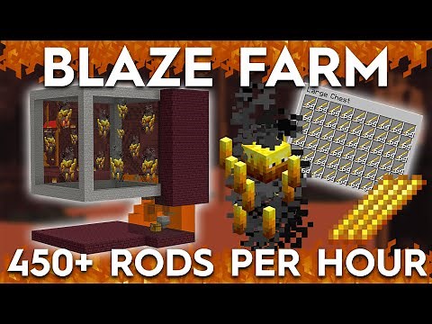 Minecraft Blaze Farm - 450 Blaze Rods Per Hour