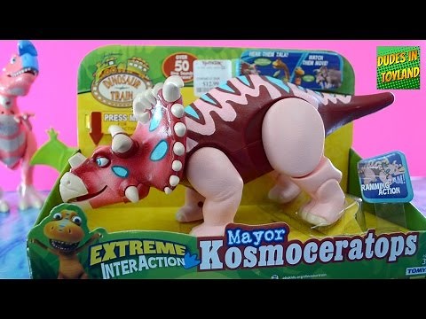 Dinosaur Train toys Mayor Kosmoceratops Extreme InterAction videos for children