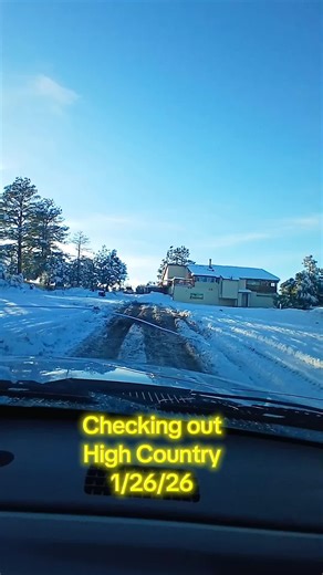 This is the High Country in Timberon on 1/26/26 #timberon #NewMexico #snow #mountains #highcountry