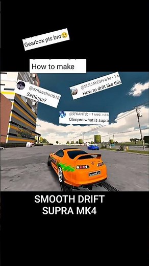 Supra mk4 Smooth Drift setting #carparkingmultyplayer #supra
