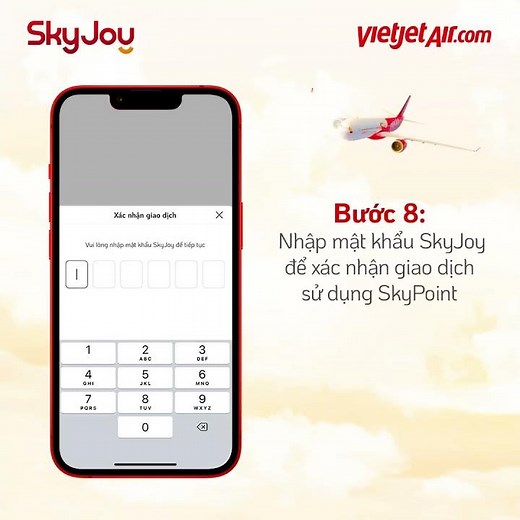 HƯỚNG DẪN ĐỔI THƯỞNG VÉ MÁY BAY VIETJET TẠI ỨNG DỤNG SKYJOY