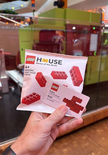 NOBODY else in the WORLD has this LEGO Souvenir, and you can only get it at the LEGO House in Billund, Denmark! #lego #legobricks #legohouse #legoset #legocollector