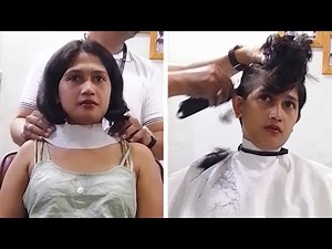 Bonus video: ready to rock a mushroom cut? (front view)