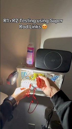 R1+R2 Testing using Super Rod Links 😍#fyp #electrician #electrical Buy now - https://amzn.to/48SyiPL