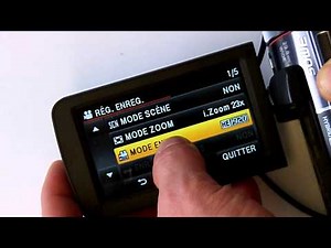 Réglages des paramètres du caméscope