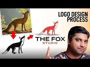 Fox Logo Design Process - Logo Design Tutorial in Illustrator