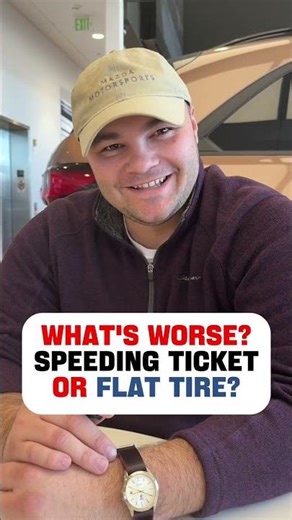 What’s Worse: Speeding Ticket or Flat Tire?
