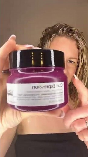 New Curl Expression #lorealpro Using Intense Moisture Cleansing cream and Intense Moisture mask