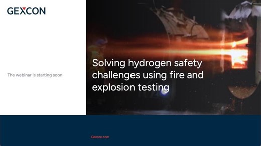 Webinar - Solving hydrogen safety challenges using fire and explosion testing
