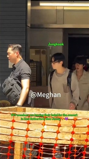 BTS members depart from their hotel for the East Rutherford concert🎤💜
