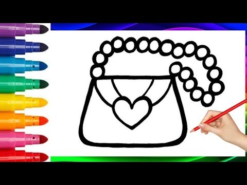 Handbag 👜 drawing| How to draw handbag drawing easy step by step