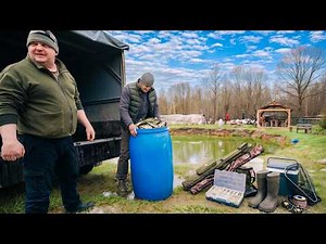ЖИВЕМ в ГЛУШИ на РЕКЕ , ПРИВЕЗЛИ БОЧКУ РЫБЫ. №386