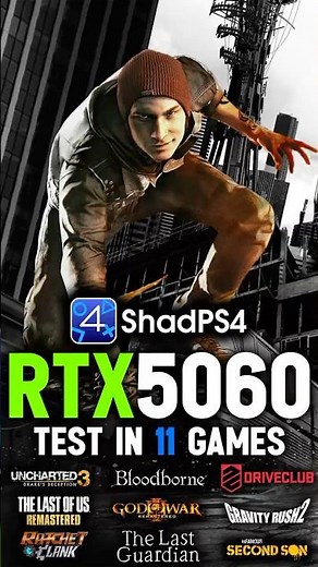 RTX 5060 • ShadPS4 v.0.16.1 🔥 | 11 Games Tested #shadps4 #rtx5060 #benchmark #gaming #emulation