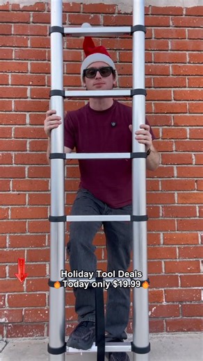 Get holiday decorating done safely and easily! 🎄🪜 Our Multi-Button Retraction Collapsible Extension Ladder is portable, compact, and strong — perfect for any home task. 💪 ✔️ 400 LBS Capacity — safe for every user ✔️ Non-slip feet — stability first ✔️ Collapsible & portable — easy to store ✔️ Multi-purpose for indoor & outdoor use Reach new heights this holiday season — safely and effortlessly! 🎁✨ | Jean Torres