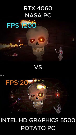 Intel HD 5500 vs RTX 4060 in GD 2.2 💀 #gd #geometrydash