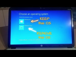 Delete or Uninstall unwanted Operating system from multi boot system