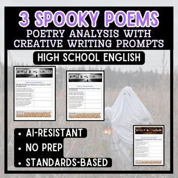 Halloween Poetry Analysis and Creative Writing Prompts | High School English