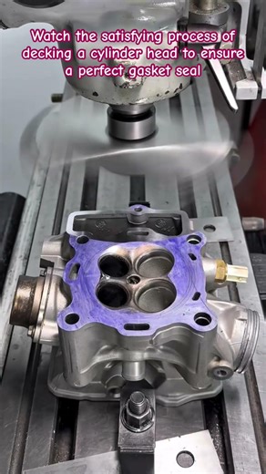Precision Machining: Resurfacing a Cylinder Head #Machining #EngineBuilding #PrecisionEngineering