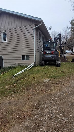 Another foundation fixed. . . . . . #jfenterprises #muskoka #digit #digvolvo #Volvo #excavation #ecr58f #engcon #blackandyellow #drainage #foundation # | J&F Enterprises | Facebook