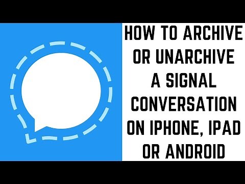 How to Archive and Unarchive a Signal Conversation on iPhone, iPad or Android