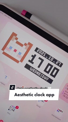 Aesthetic Clock Widget for iPad by MD Clock