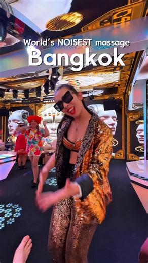 Sam Tyler on Instagram: "Would you try this? The noisiest massage in the world! 🌍👀 Imagine walking in, greeted by a golden tuk-tuk, LED visuals, DJ beats, and not one… but FOUR hands working on you at once. 🎶✨ After the massage? Free slushies, ice cream, photos, free sandals & even a bracelet to take home.. 📍 BRADBURY - World’s Noisiest Massage (Next to BTS Ekkamai, Bangkok) @bradburymassageand 1500B 1hour 1 therapists 1800B 1hour 2therapists #thaimassage #bradburymassage #bangkok #thailand"