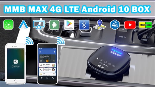 Watch MMB MAX Wireless CarPlay Android 10 Multimedia Video AI Box on Amazon Live