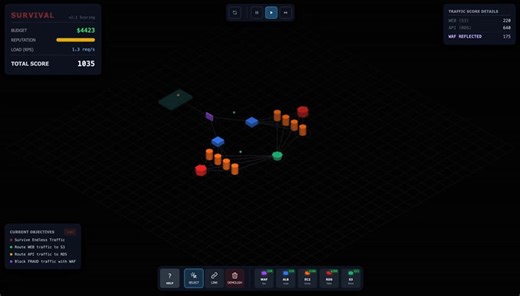 Một tựa game tower defense độc đáo giúp bạn học kiến trúc cloud theo cách trực quan và cực kỳ “đã tay”. Bạn sẽ xây dựng hạ tầng, chống DDoS, xử lý traffic tăng đột biến và hiểu sâu hơn về scaling, chi phí, độ ổn định của hệ thống. Vừa chơi game vừa học cloud, đây là cách học thực tế và dễ nhớ mà dev, DevOps hay cloud engineer đều nên thử. #20playtesters #CloudComputing #DevOps #LearnByPlaying #OpenSource | 20playtesters