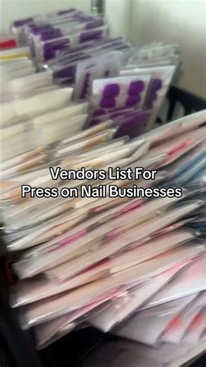 Link to vendors list! #pressonnnailbusiness