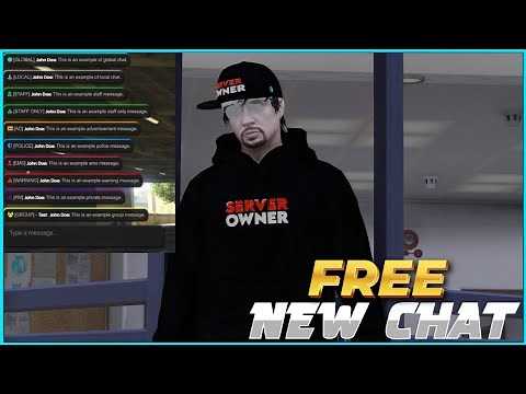 FiveM New Chat Script and It's Free | FiveM Free Scripts | MJ DEVELOPMENT
