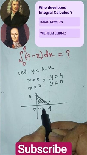 Integration by Graphical Method 📊 Can You Answer? Newton or Leibniz? 🤔 #graphicalmodels