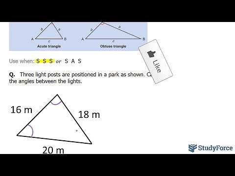 📚 How to find all angles of a triangle when only the side lengths are given
