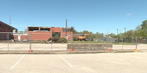 Demolition begins of Bryan Armory Building