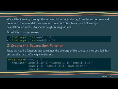 Averaging Over Array Neighbour Values: A Comprehensive Guide to 3x3 Sub-Arrays in Python