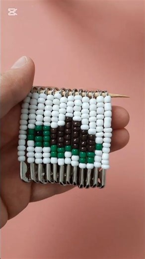 DIY Beaded Turtle 🐢 Easy Craft Idea #shorts #hobi #asmr #kaplumbağa #turtle #safetypin #tutorial