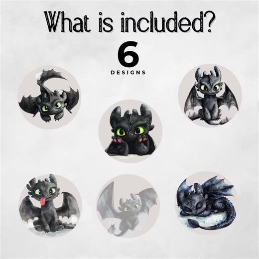 Toothless Cupcake Toppers: How to Train Your Dragon Birthday (digital Download, Set of 12) - Etsy