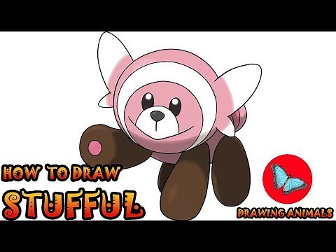 How To Draw Stufful Pokemon | Drawing Animals