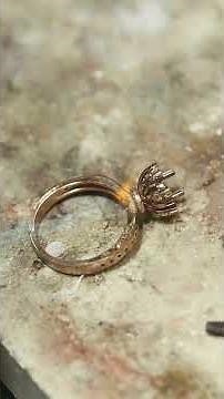 From Raw Metal to a Stunning Gemstone Ring | The Full Jewelry-Making Process #jewelrymaking