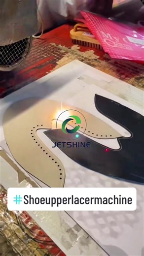 Shoe upper laser and engraving machine #leatherlaserengraving #leathercuttingengravingmachine #leatherlaserengraving #leathercutting #shoeuppermachine #shoeuppermakingmachine