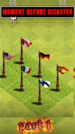 Every National Flag in CoC! 🌎 Fast Showcase ⚡ Viral Short#cocshorts