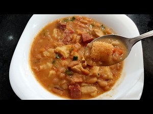 DOBRADINHA COM FEIJÃO BRANCO - RECEITA FÁCIL
