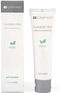 CariFree Fluoride Free Gel, Mint Flavored, Nano Hydroxyapatite Toothpaste, Neutralizes pH, Freshens Breath & Moistens Mouth, Dentist Recommended for Oral Care, (2.3 Ounce (Pack of 1), Soft Mint