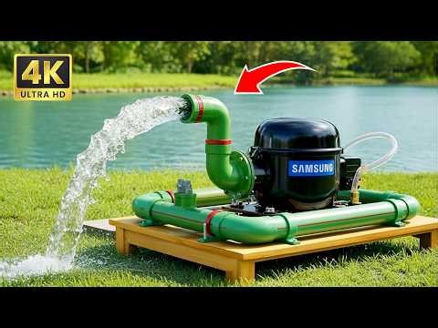 Most People Throw This Away—A 65-Year-Old Plumber Turned a Refrigerator Compressor into a Pump