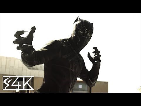 Black Panther Intro (4K) Civil War