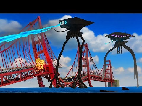 Realistic WAR OF THE WORLDS TRIPOD Destruction 😱 Teardown