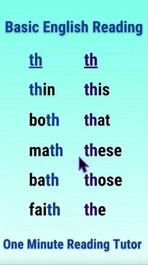 Basic English Reading - 2 Sounds of TH #americanenglish #readingenglish #americanaccent